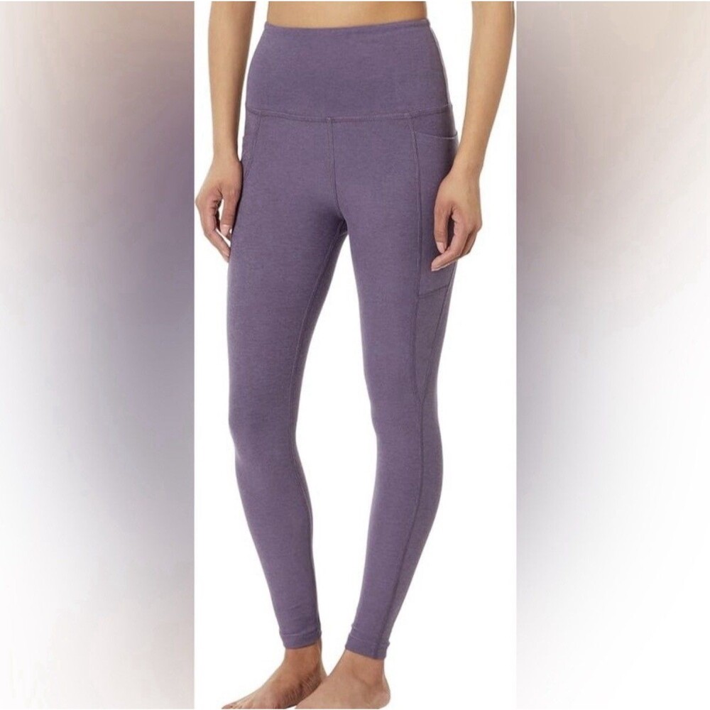 Beyond Yoga Spacedye Out Of Pocket High Waisted Midi Legging 2X Dusty Lavender